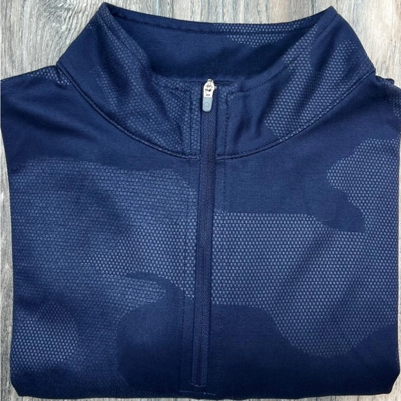Peter Millar Navy Blue Zip Up Sweater